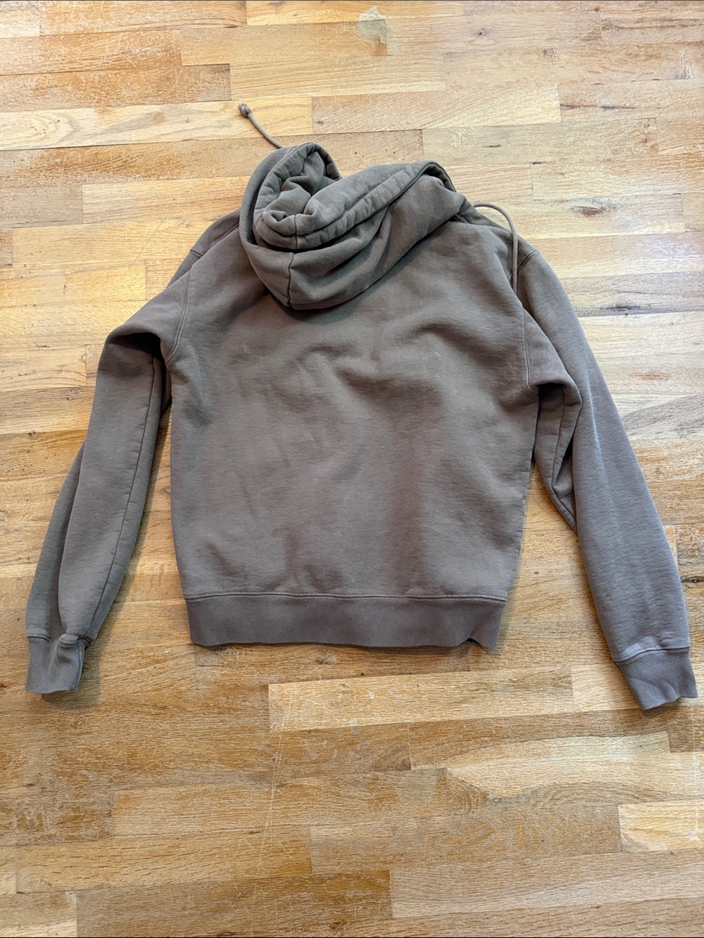 Brandy Melville Taupe Hooded Zip-Up Jacket - Picture 3 of 3